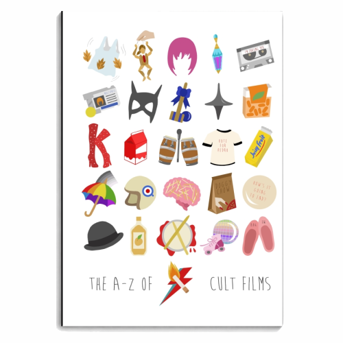 The A-Z of cult films - personalised A4, A5, A6 notebook by Stonefoxes