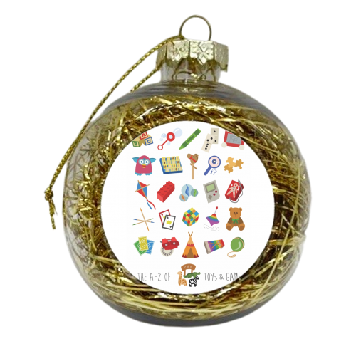 The A-Z of toys and games - xmas bauble by Stonefoxes