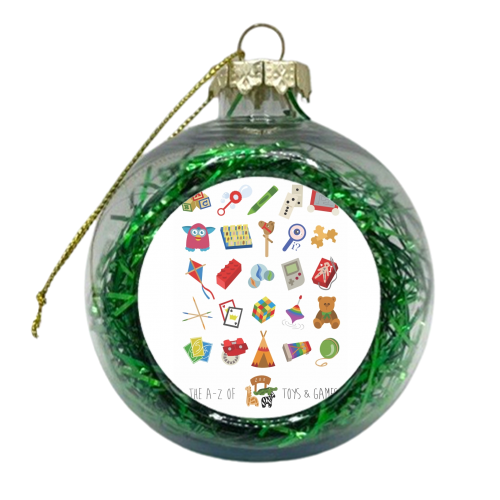The A-Z of toys and games - xmas bauble by Stonefoxes