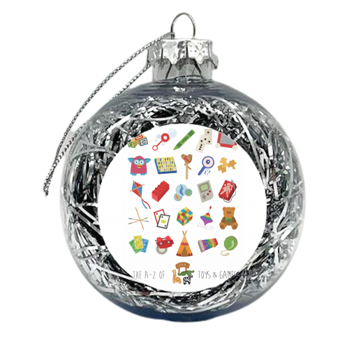 The A-Z of toys and games - xmas bauble by Stonefoxes