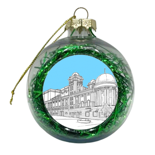 The Alhambra Theatre, Bradford, West Yorkshire (blue version) - xmas bauble by Adam Regester