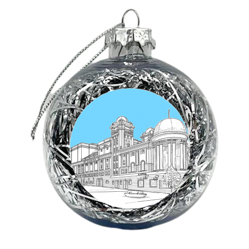 The Alhambra Theatre, Bradford, West Yorkshire (blue version) - xmas bauble by Adam Regester