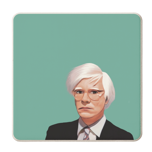 The Artists: Andy Warhol - personalised beer coaster by Giddy Kipper