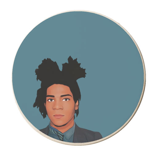 The Artists: Basquiat - personalised beer coaster by Giddy Kipper