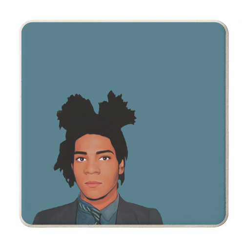 The Artists: Basquiat - personalised beer coaster by Giddy Kipper