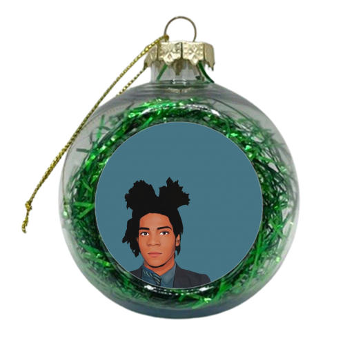 The Artists: Basquiat - xmas bauble by Giddy Kipper