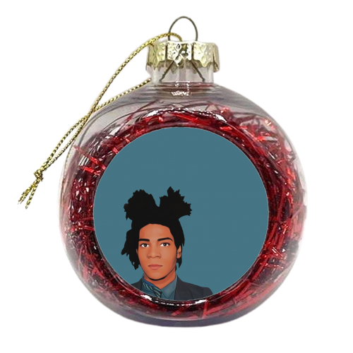 The Artists: Basquiat - xmas bauble by Giddy Kipper