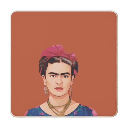 The Artists: Frida Kahlo - personalised beer coaster by Giddy Kipper