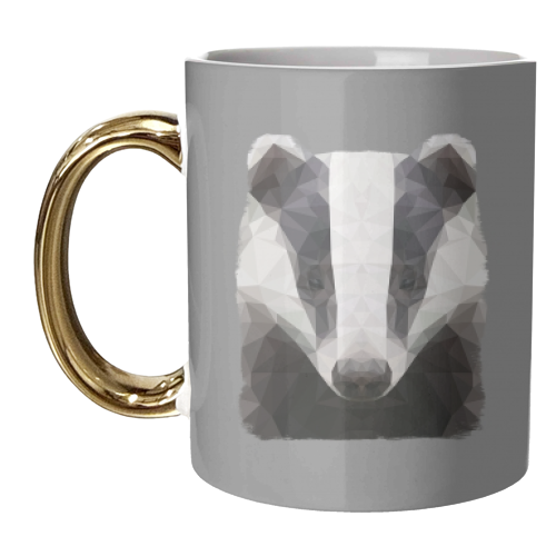 The Badger - unique mug by petegrev