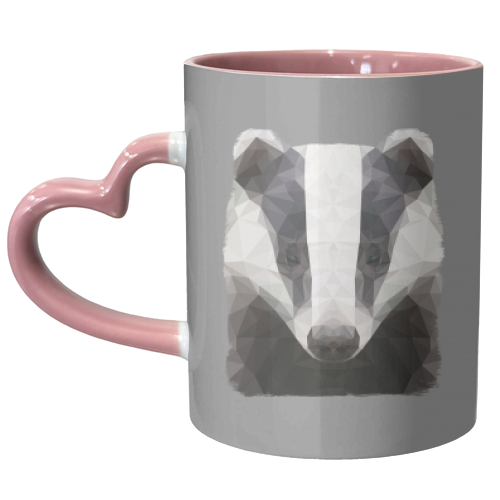 The Badger - unique mug by petegrev
