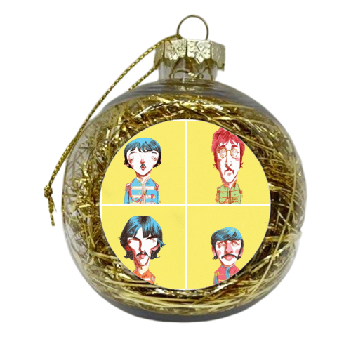 The Beatles 01 - xmas bauble by Alexander Jackson