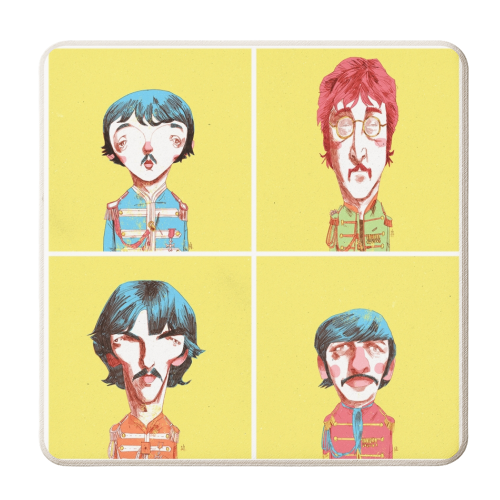 The Beatles 01 - personalised beer coaster by Alexander Jackson