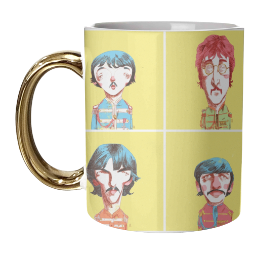 The Beatles 01 - unique mug by Alexander Jackson