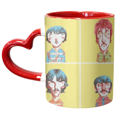 The Beatles 01 - unique mug by Alexander Jackson