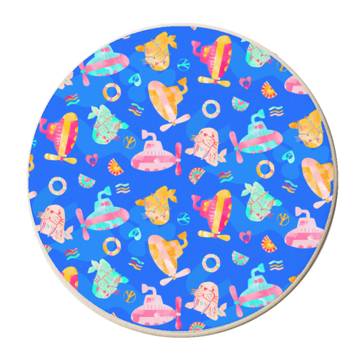 The Beatles Inspired Pattern - personalised beer coaster by Lisa Wardle