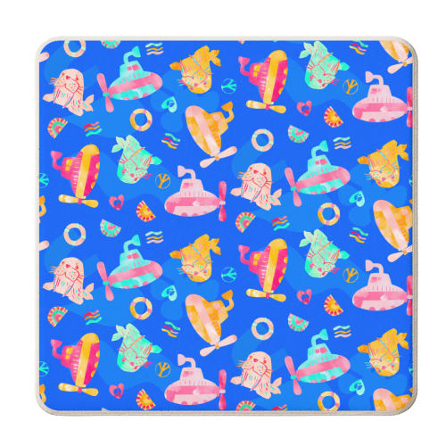 The Beatles Inspired Pattern - personalised beer coaster by Lisa Wardle