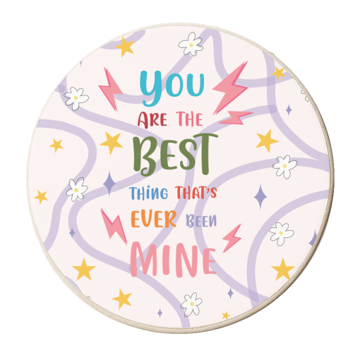 The Best - personalised beer coaster by Niamh McKeown