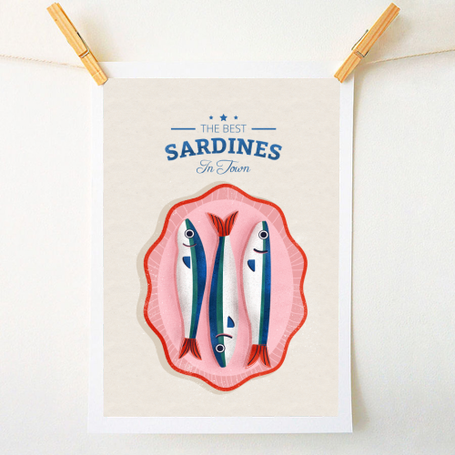 The Best Sardines - A1 - A4 art print by Ania Wieclaw