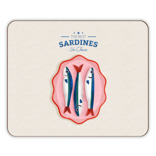 The Best Sardines - designer placemat by Ania Wieclaw