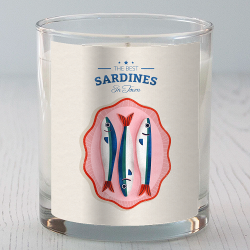 The Best Sardines - scented candle by Ania Wieclaw