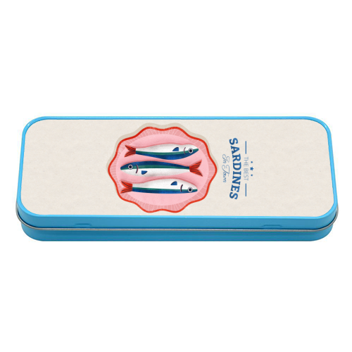 The Best Sardines - tin pencil case by Ania Wieclaw
