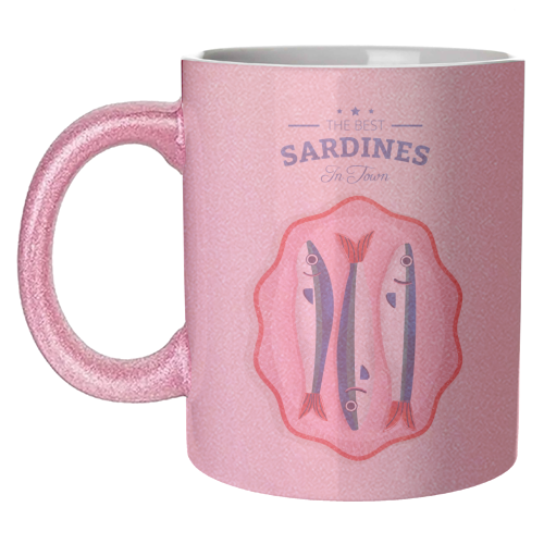 The Best Sardines - unique mug by Ania Wieclaw