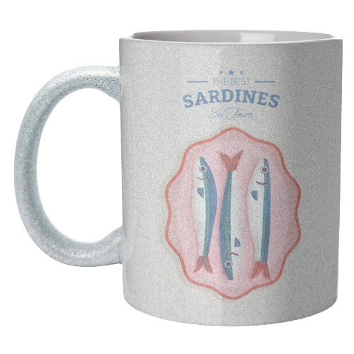 The Best Sardines - unique mug by Ania Wieclaw