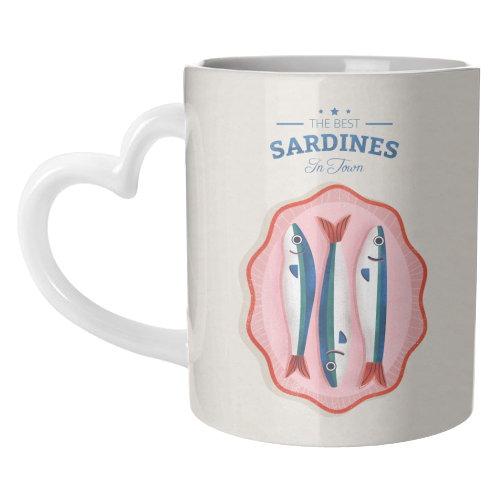 The Best Sardines - unique mug by Ania Wieclaw