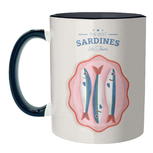 The Best Sardines - unique mug by Ania Wieclaw