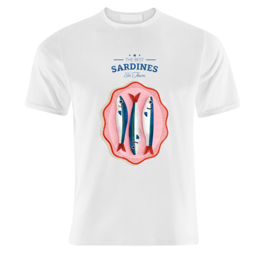 The Best Sardines - unique t shirt by Ania Wieclaw