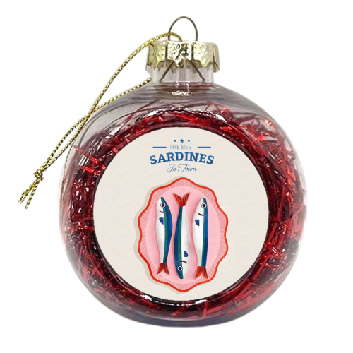 The Best Sardines - xmas bauble by Ania Wieclaw