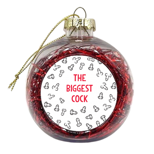 THE BIGGEST COCK - xmas bauble by The Boy and the Bear