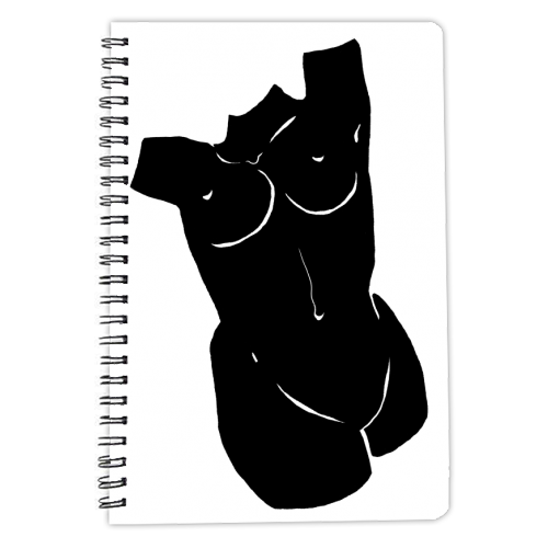the black body - personalised A4, A5, A6 notebook by Anastasios Konstantinidis