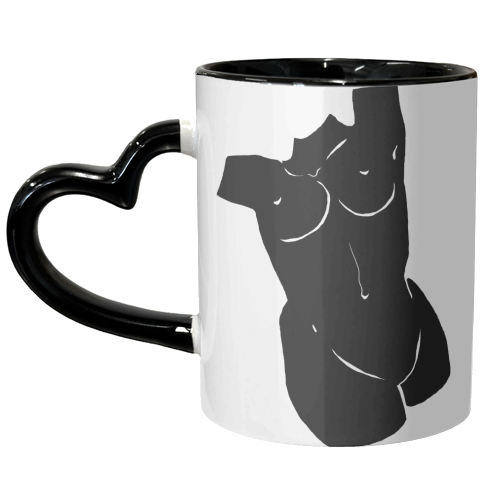 the black body - unique mug by Anastasios Konstantinidis