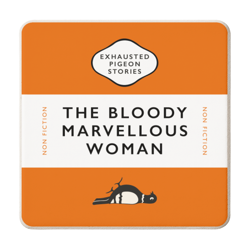 The Bloody Marvellous Woman - personalised beer coaster by Yay Days