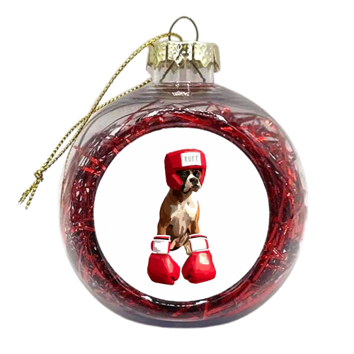 The Boxer - xmas bauble by Hannah Hill