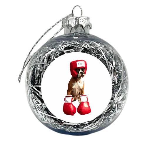 The Boxer - xmas bauble by Hannah Hill