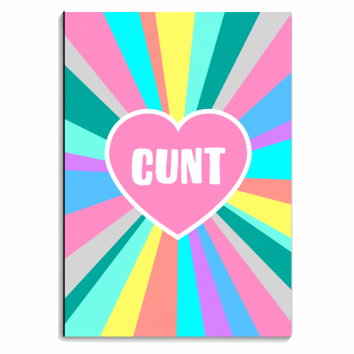 The 'C' word - personalised A4, A5, A6 notebook by Adam Regester