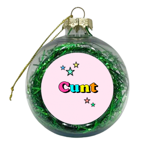 The 'C' Word & Stars - xmas bauble by Adam Regester