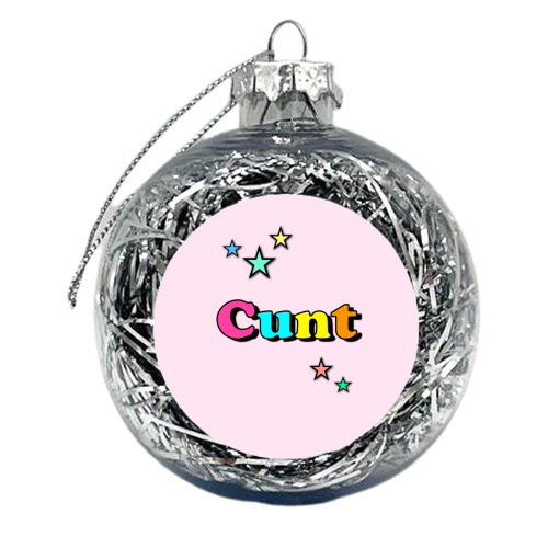 The 'C' Word & Stars - xmas bauble by Adam Regester