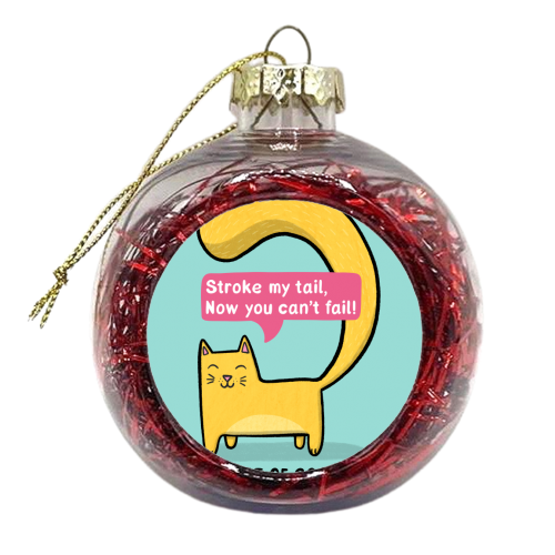 The Cat of Good Luck - xmas bauble by Drawn to Cats