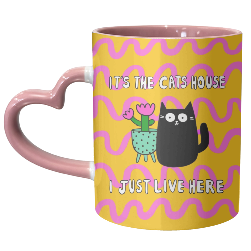 The Cat's House - unique mug by The Paper Tail