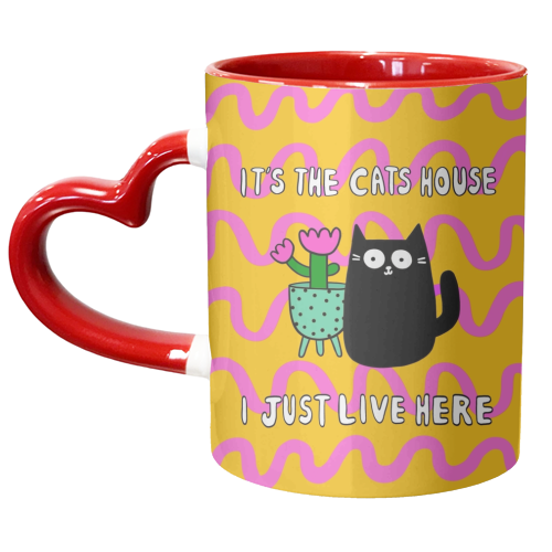 The Cat's House - unique mug by The Paper Tail