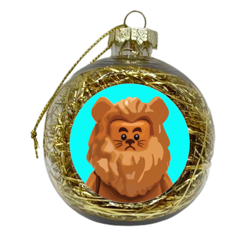 The Cowardly Lion - xmas bauble by David Bond