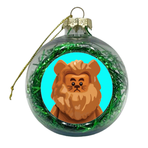 The Cowardly Lion - xmas bauble by David Bond