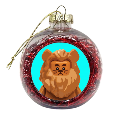 The Cowardly Lion - xmas bauble by David Bond