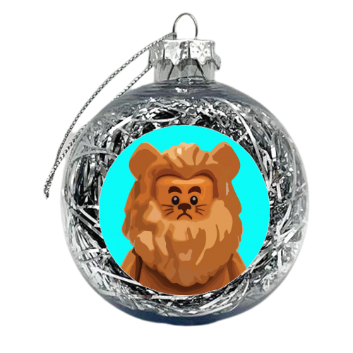 The Cowardly Lion - xmas bauble by David Bond
