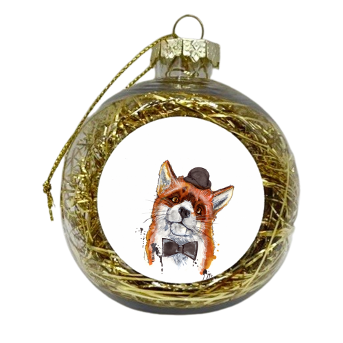 The Curious Mr Fox - xmas bauble by Gaz is a Cookie