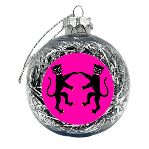 The Dancing Panther - xmas bauble by Wallace Elizabeth