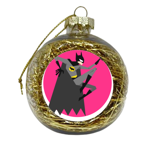 The Dark Knight - xmas bauble by ainsley wilson